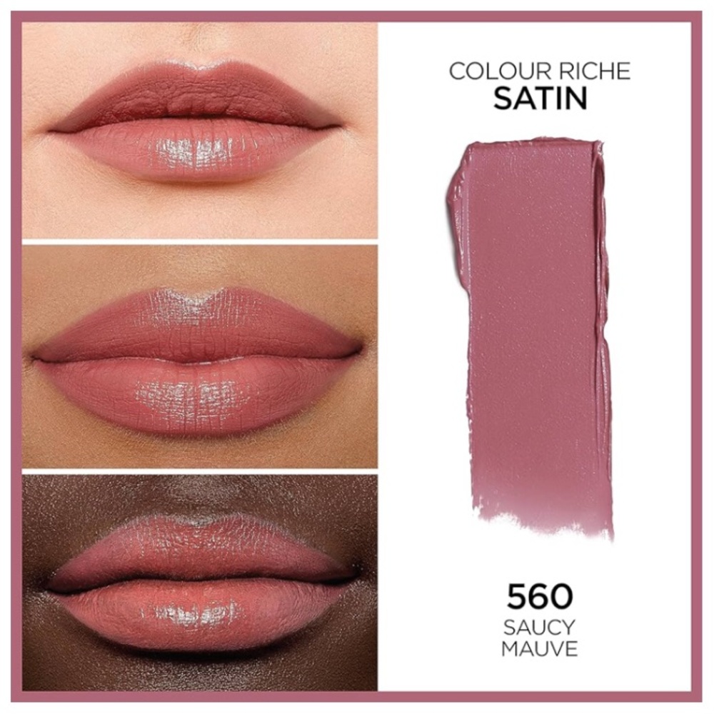L’Oreal Mauve Lipstick Bundle Lot of 2 L’Oreal Saucy Mauve lipsticks # 560 New - Picture 2 of 9